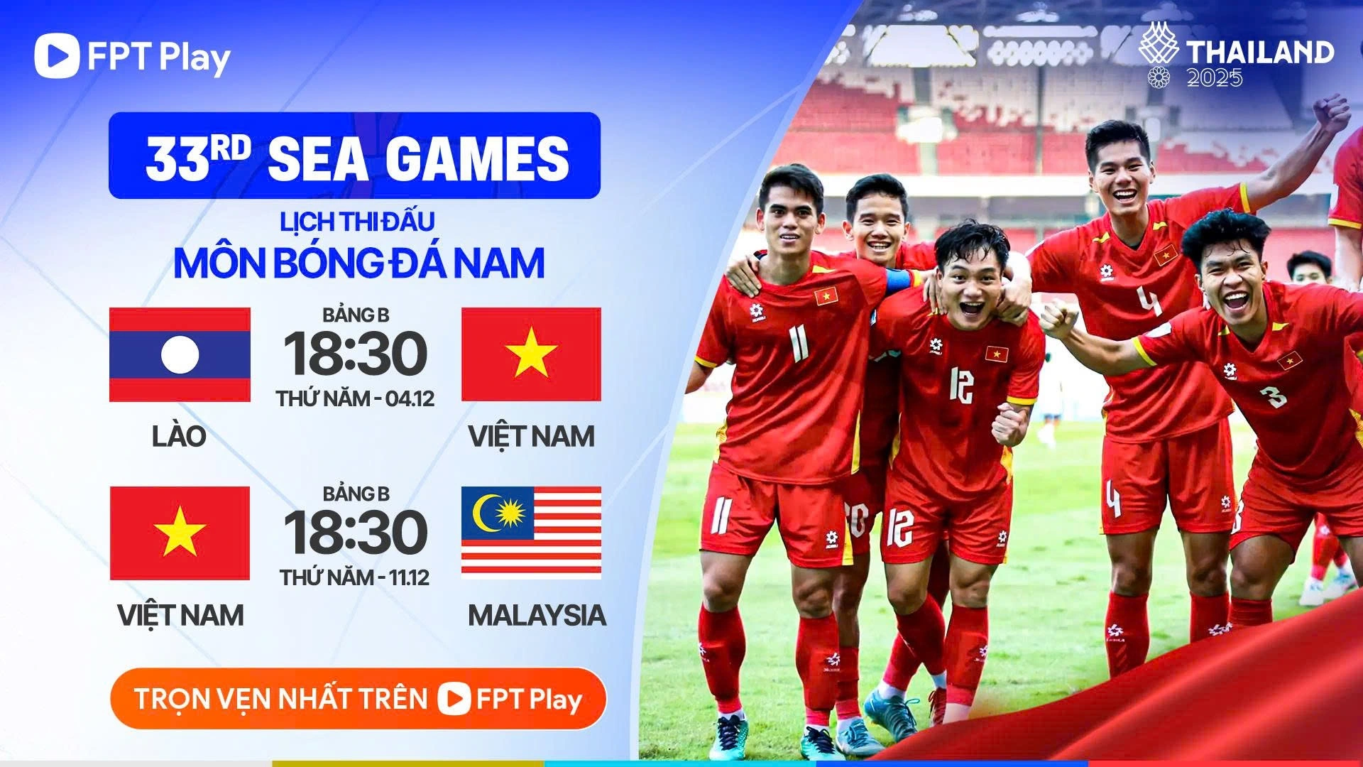 Lịch thi đấu SEA Games 33 và hành trình của U.23 Việt Nam: “Giành vàng nhờ chất quái”